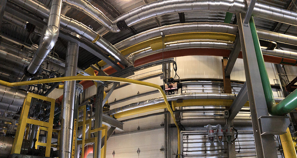 Supports de tuyauterie en milieu industriel structure acier