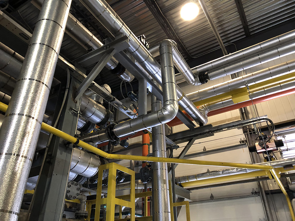 Supports de tuyauterie en milieu industriel structure acier